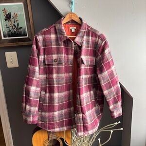 Sundance Plaid Insulated Button-Up Jacket
